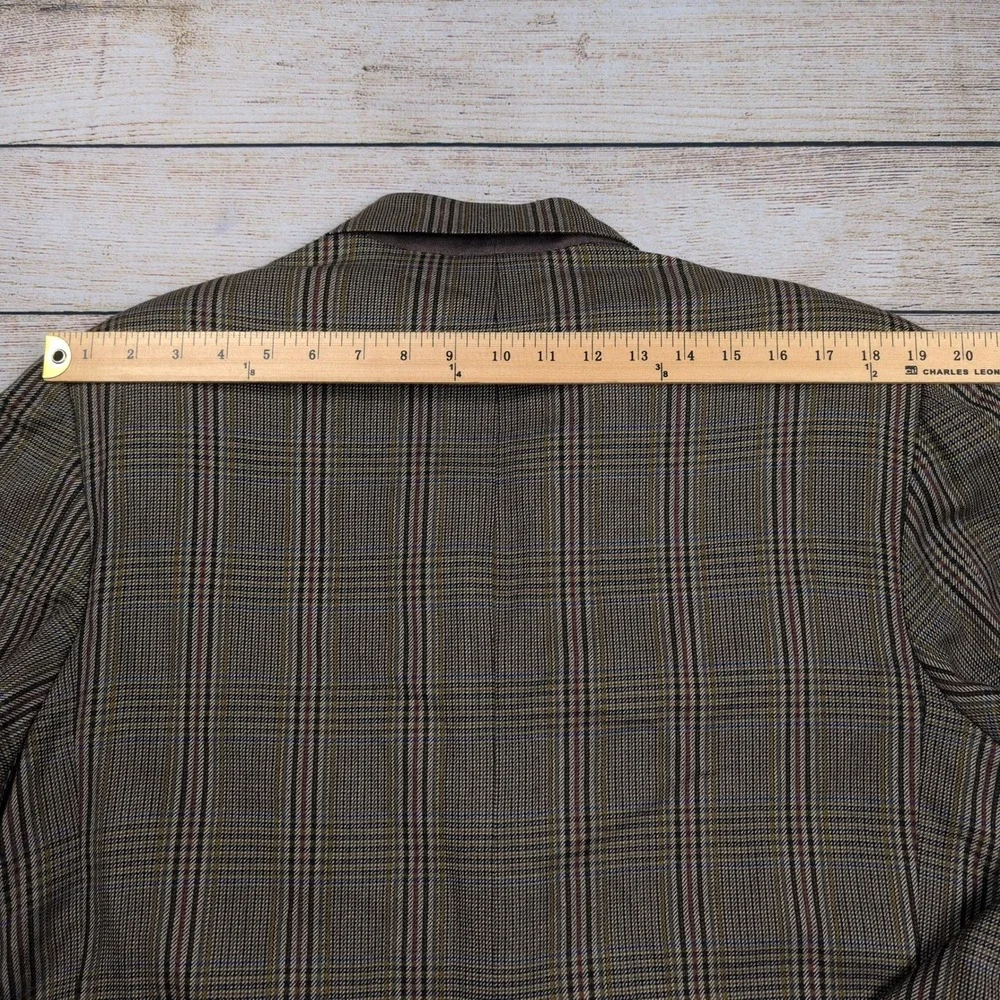 Mens Plaid‎ Blazer Cheilain Cashmere Ambassador's Realm Traditional Manor 44